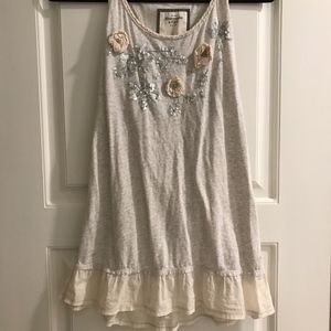A&F | Racerback embellished floral sequined tunic